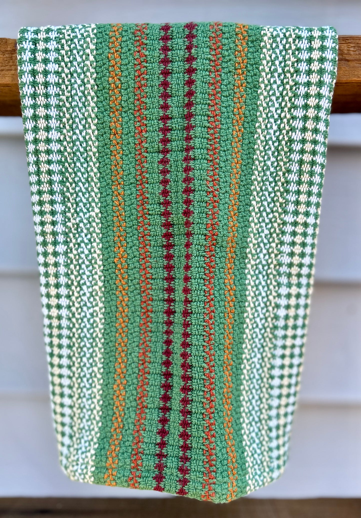 Handwoven dish towel