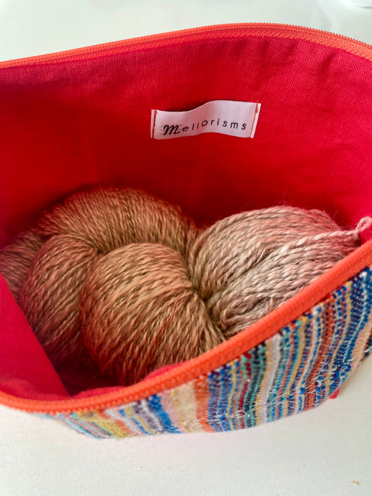 Zippered project bag, handmade!