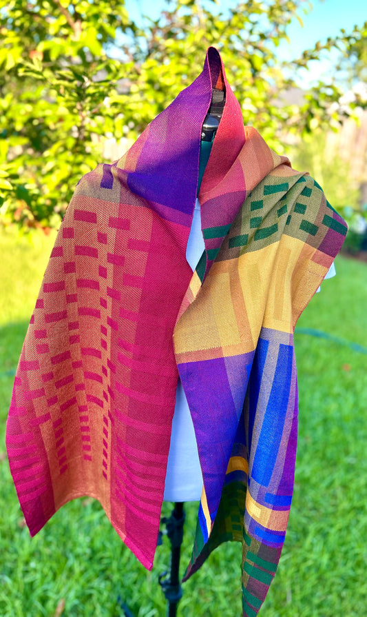 Handwoven cotton scarf