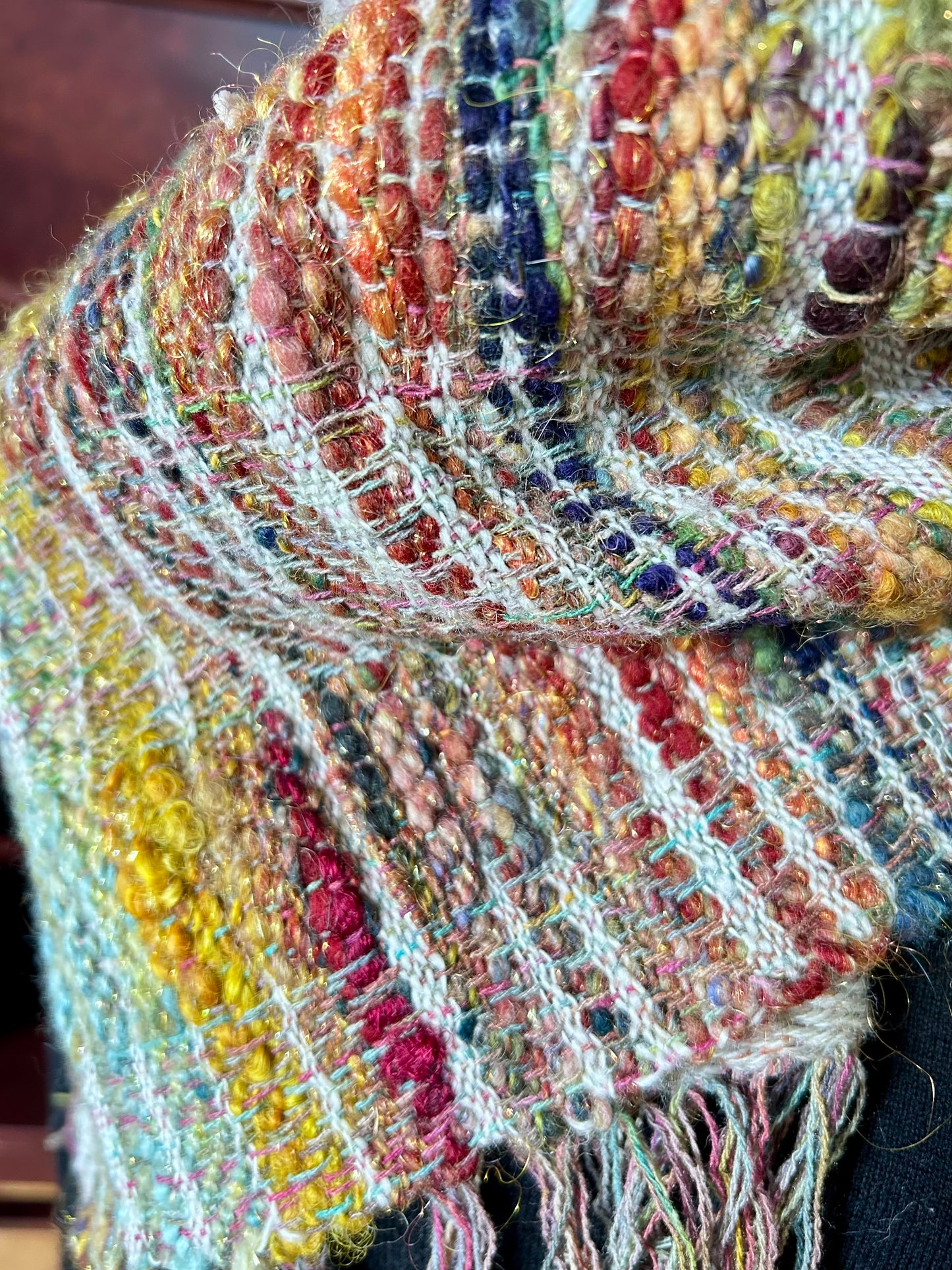 Handwoven beautiful, funky scarf