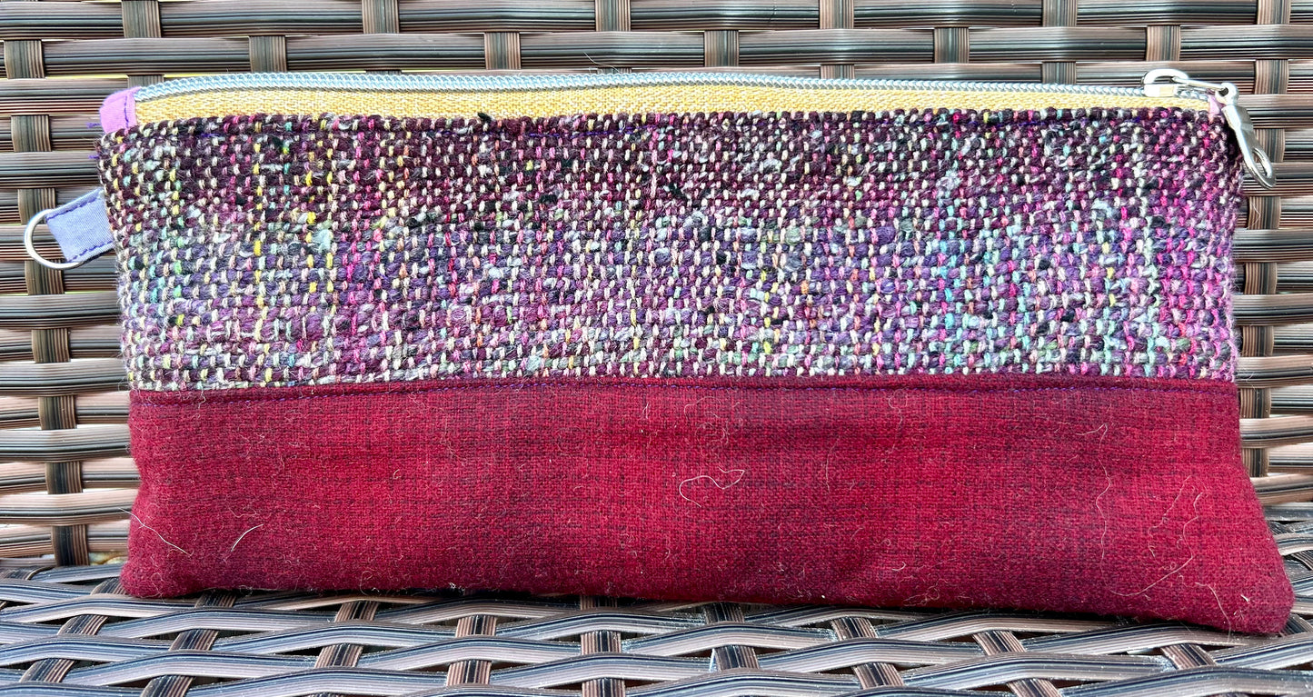 Handmade zippered pouches, medium size
