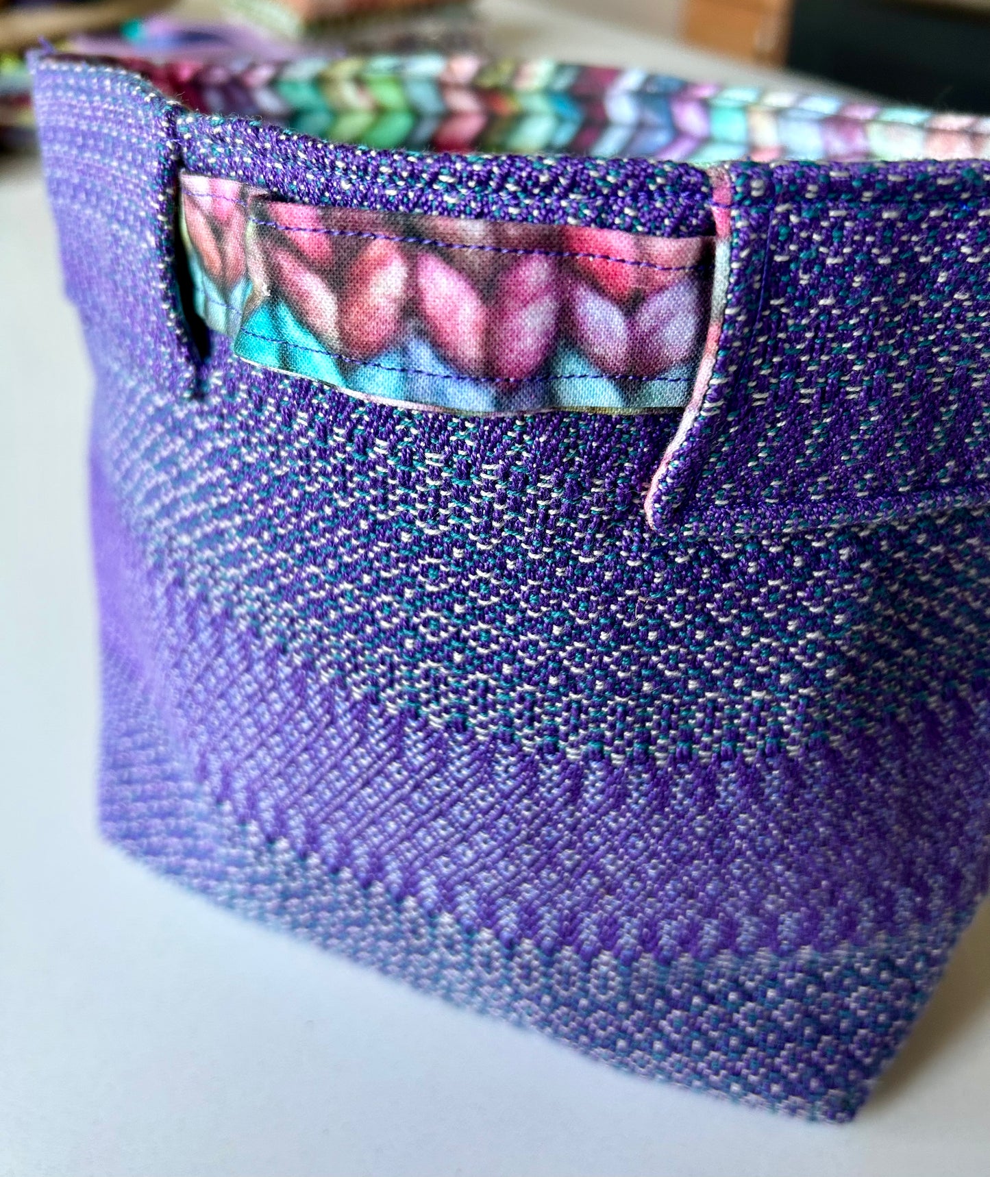 Handmade Project Bag, Purple