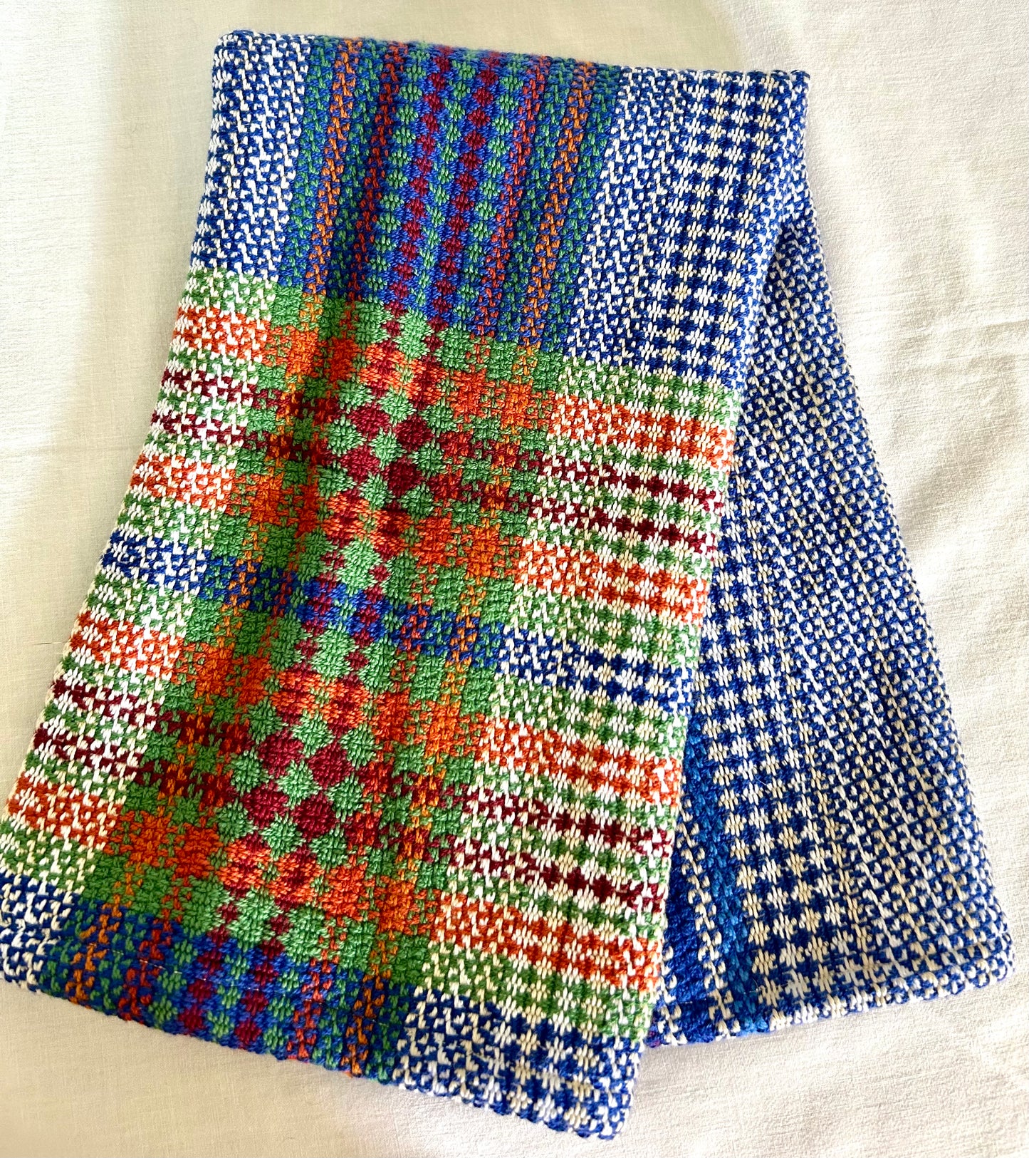 Handwoven thick dish towel