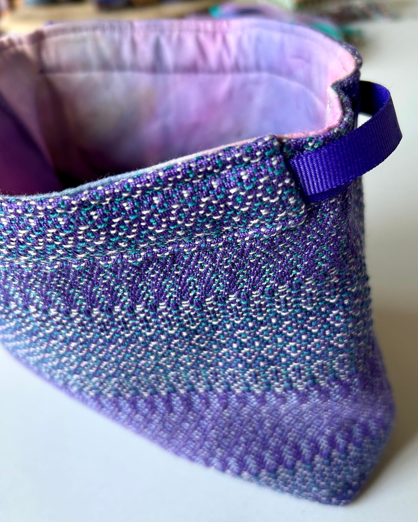 Handmade Project Bag, Purple