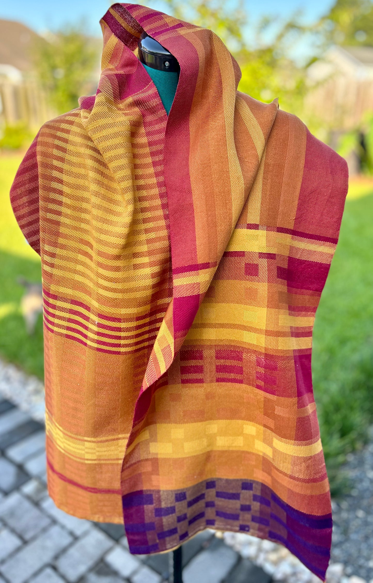 Mercerized cotton scarf