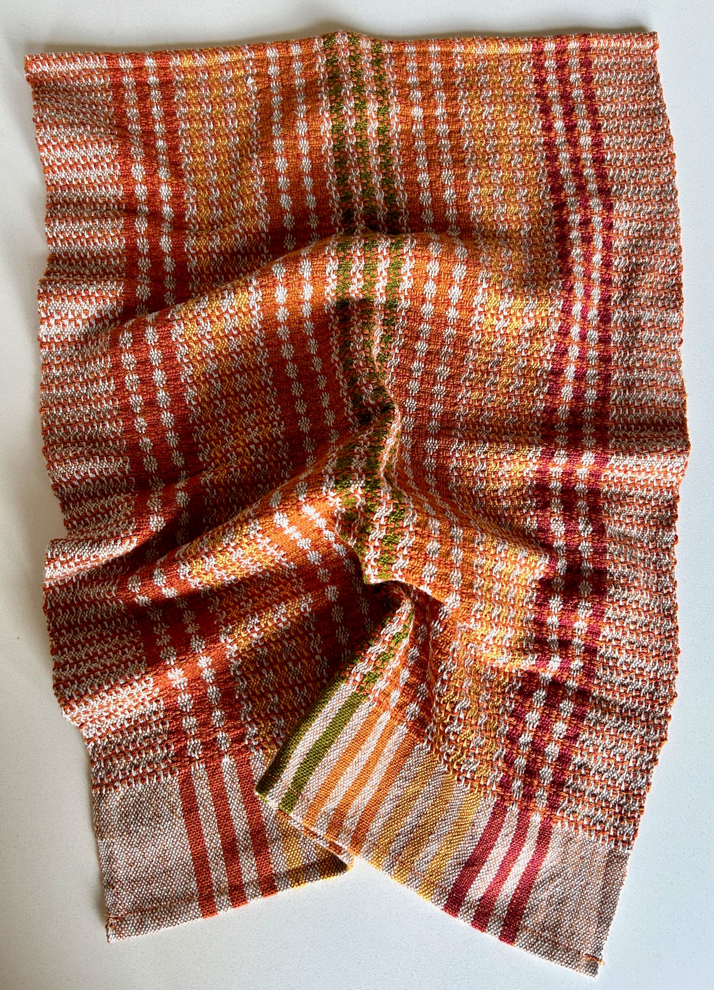 Colorful Kitchen Towel, Handwoven