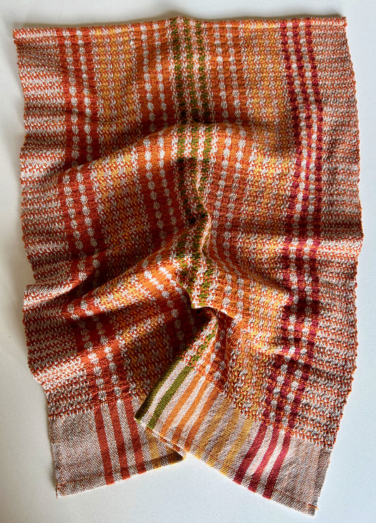 Colorful Kitchen Towel, Handwoven