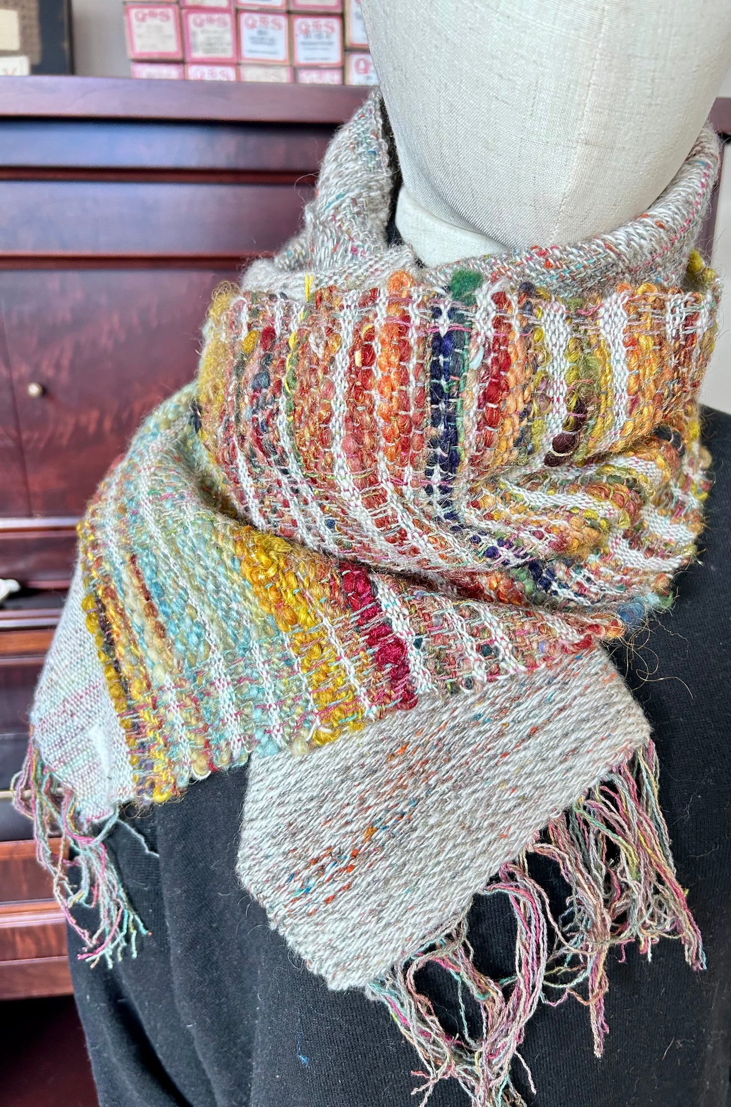 Handwoven beautiful, funky scarf