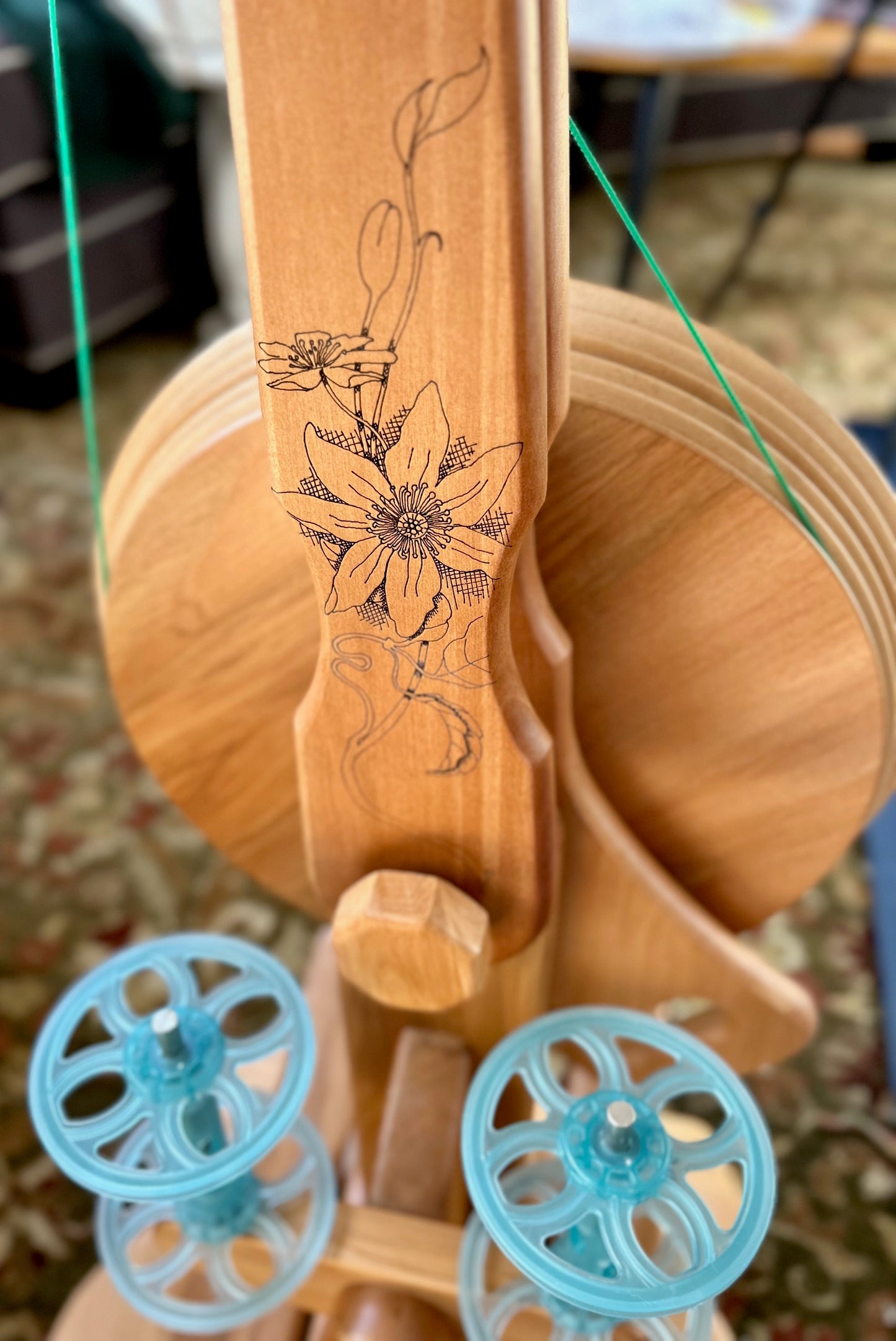 Learn to Spin on a Spinning Wheel